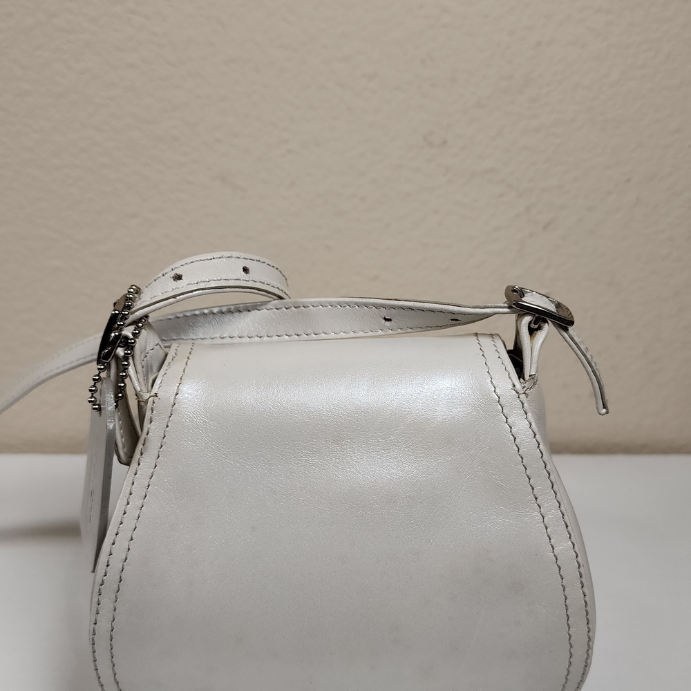 Coach Pearlized Party Bag In Ivory #6106 - Picture 7 of 14